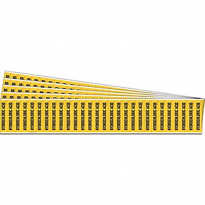 BRADY 91938PK Pipe Marker Black Hydrochloric Acid PK5