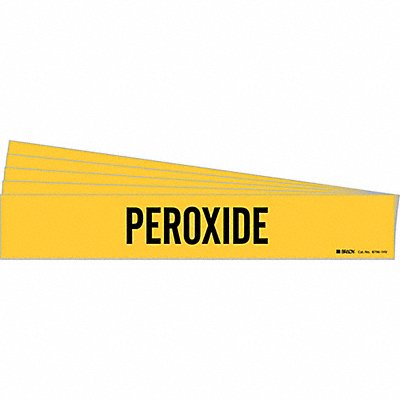 BRADY 87961HVPK Pipe Marker Adhesive Black Peroxide PK5