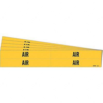 BRADY 70054PK Pipe Marker Adhesive Black Air PK5