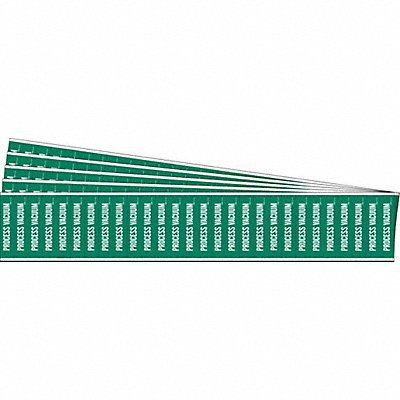 BRADY 91961PK Pipe Marker White Process Vacuum PK5