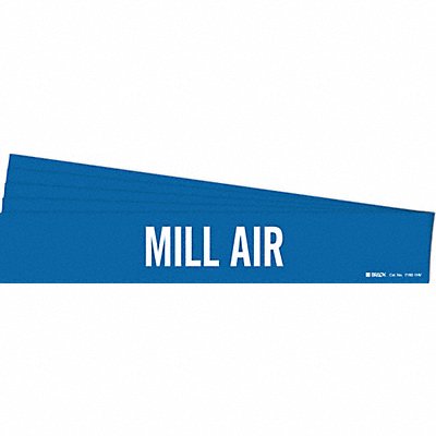 BRADY 71921HVPK Pipe Marker Adhesive White Mill Air PK5