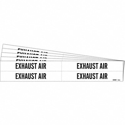 BRADY 71014PK Pipe Marker Black Exhaust Air PK5