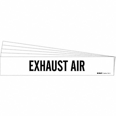 BRADY 71011PK Pipe Marker Black Exhaust Air PK5