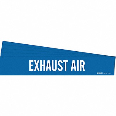 BRADY 71001PK Pipe Marker White Exhaust Air PK5