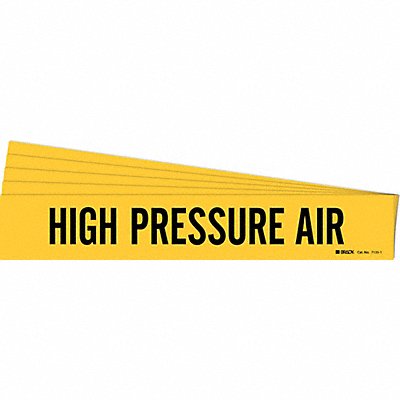BRADY 71351PK Pipe Marker Black High Pressure Air PK5