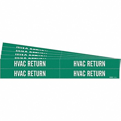 BRADY 73794PK Pipe Marker White HVAC Return PK5