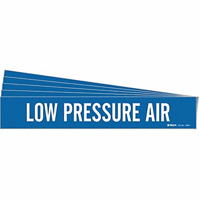 BRADY 73851PK Pipe Marker White Low Pressure Air PK5