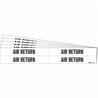 BRADY 70094PK Pipe Marker Black Air Return PK5