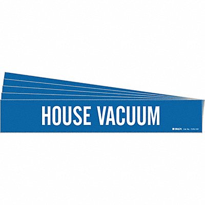 BRADY 73781HVPK Pipe Marker White House Vacuum PK5