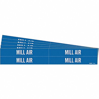 BRADY 71924PK Pipe Marker Adhesive White Mill Air PK5