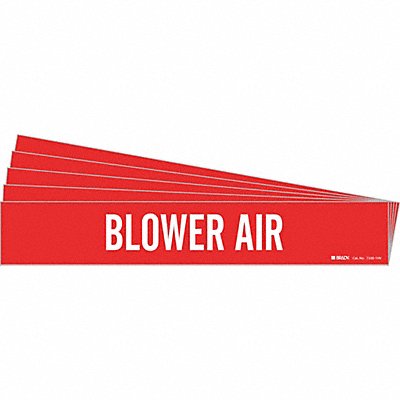 BRADY 73301HVPK Pipe Marker White Blower Air PK5