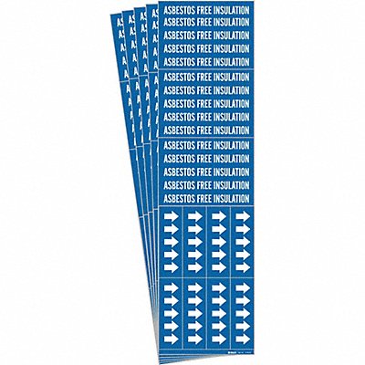 BRADY 70183CPK Pipe Marker Asbestos Free Insulation PK5