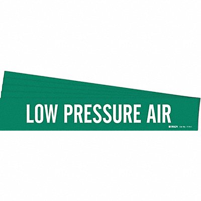 BRADY 71741PK Pipe Marker White Low Pressure Air PK5