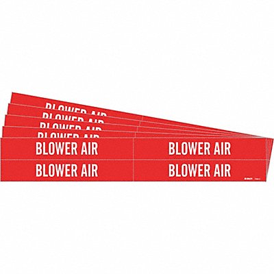 BRADY 73304PK Pipe Marker White Blower Air PK5