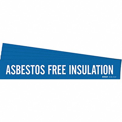 BRADY 70181HVPK Pipe Marker Asbestos Free Insulation PK5
