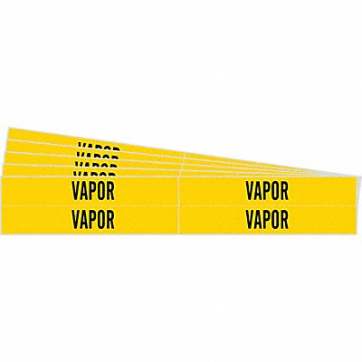 BRADY 83566PK Pipe Marker Adhesive Black Vapor PK5