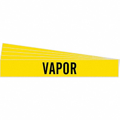 BRADY 83590PK Pipe Marker Adhesive Black Vapor PK5