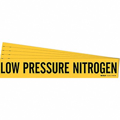 BRADY 71781HVPK Pipe Marker Low Pressure Nitrogen PK5