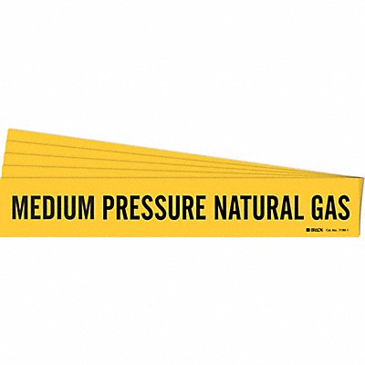BRADY 71901PK Pipe Marker Mid-Pressure Natural Gas PK5