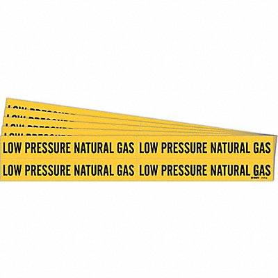 BRADY 71774PK Pipe Marker Low Pressure Natural Gas PK5