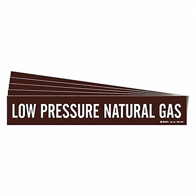 BRADY 73871HVPK Pipe Marker Low Pressure Natural Gas PK5