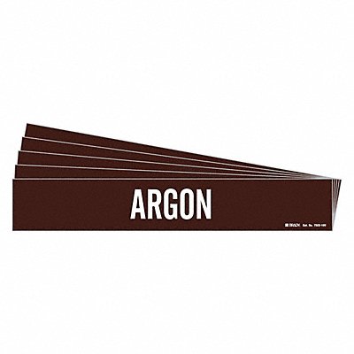 BRADY 73221HVPK Pipe Marker Adhesive White Argon PK5