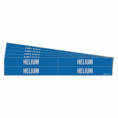 BRADY 71334PK Pipe Marker Adhesive White Helium PK5