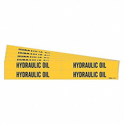 BRADY 87904PK Pipe Marker Black Hydraulic Oil PK5