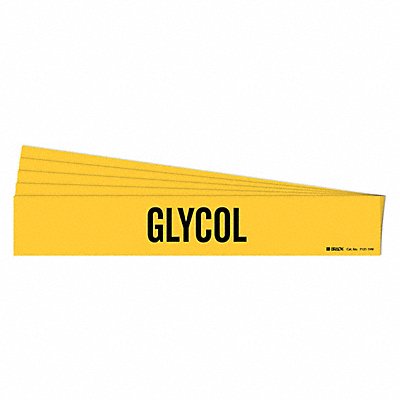 BRADY 71211HVPK Pipe Marker Adhesive Black Glycol PK5