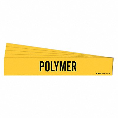 BRADY 72151HVPK Pipe Marker Adhesive Black Polymer PK5