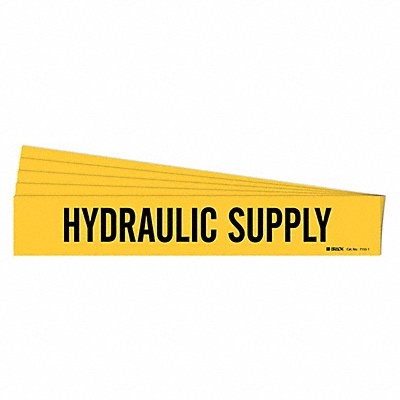 BRADY 71551PK Pipe Marker Black Hydraulic Supply PK5