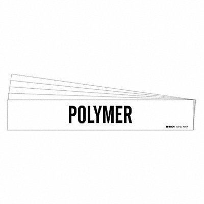 BRADY 72161PK Pipe Marker Adhesive Black Polymer PK5