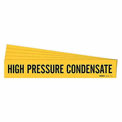 BRADY 71371PK Pipe Marker High Pressure Condensate PK5