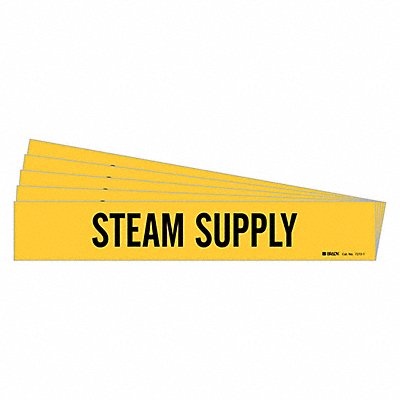 BRADY 72721PK Pipe Marker Steam Supply PK5