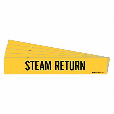 BRADY 72711PK Pipe Marker Steam Return PK5