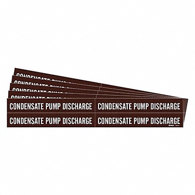 BRADY 73474PK Pipe Marker Condensate Pump DischargePK5