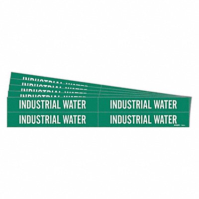BRADY 71634PK Pipe Marker Industrial Water PK5