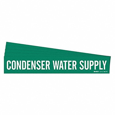BRADY 70691HVPK Pipe Marker Condenser Water Supply PK5