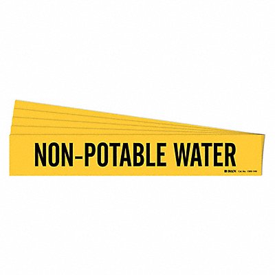 BRADY 72031HVPK Pipe Marker Non-Potable Water PK5