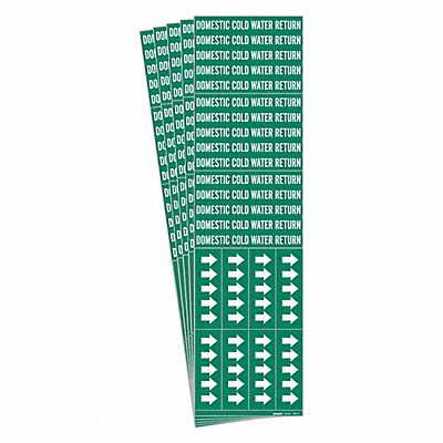 BRADY 70853CPK Pipe Marker PK5