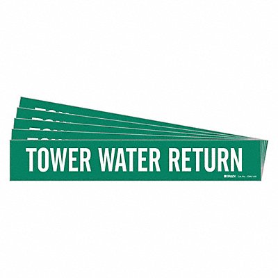 BRADY 72861HVPK Pipe Marker Tower Water Return PK5