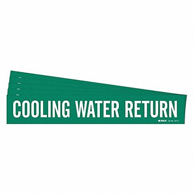 BRADY 70711PK Pipe Marker Cooling Water Return PK5