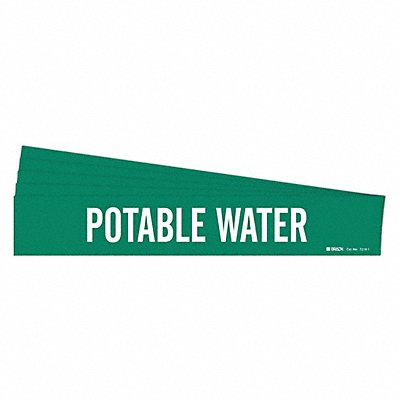 BRADY 72191PK Pipe Marker Potable Water PK5