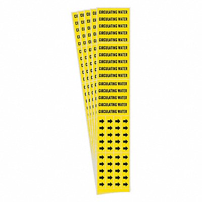 BRADY 70523CPK Pipe Marker PK5