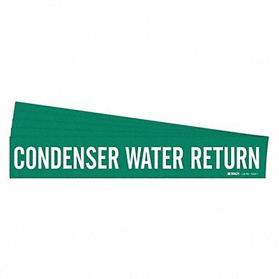 BRADY 70681PK Pipe Marker Condenser Water Return PK5