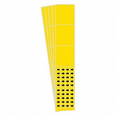 BRADY 70253CPK Pipe Marker Adhesive Black No Legend PK5