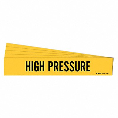 BRADY 71341PK Pipe Marker Black High Pressure PK5