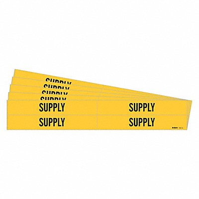 BRADY 73114PK Pipe Marker Adhesive Black Supply PK5