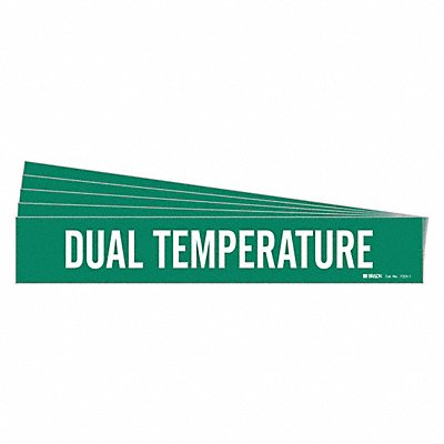 BRADY 73531PK Pipe Marker White Dual Temperature PK5