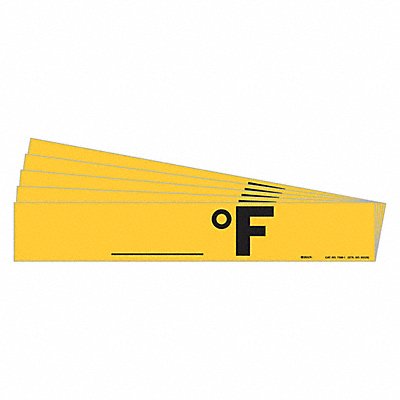 BRADY 73081PK Pipe Marker Adhesive Black F PK5